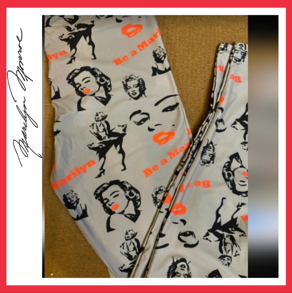 Marilyn Monroe Graphic Print Leggings - Picture 4 of 6